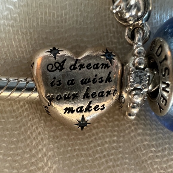 Authentic Pandora Disney Cinderella Bracelet Plus Charms - Picture 8 of 16